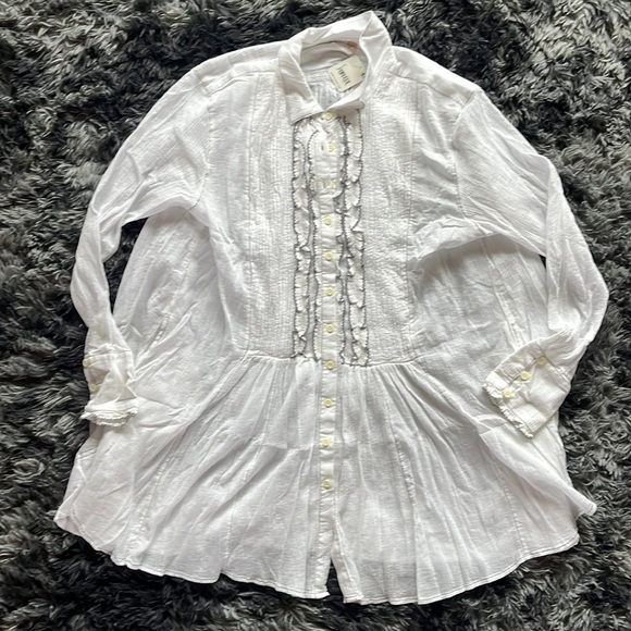 Free People Dresses & Skirts - NWT Free people white dress. Style: ivory combo. Size L